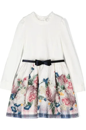 MONNALISA Vestido con brocado floral