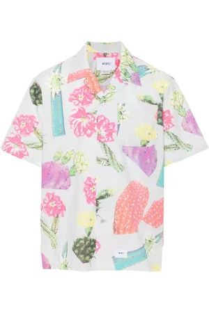 Wtaps Camisa con estampado de cactus