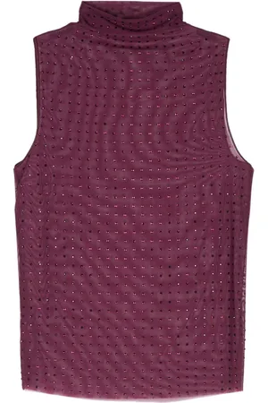 Pinko Top de tul con strass