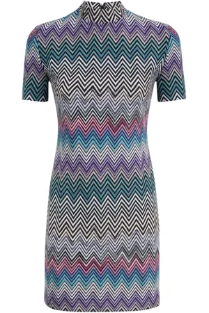 Missoni Vestido corto con motivo en zigzag