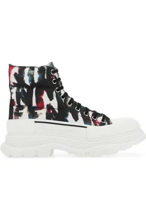 Alexander McQueen Zapatillas altas con estampado de grafiti