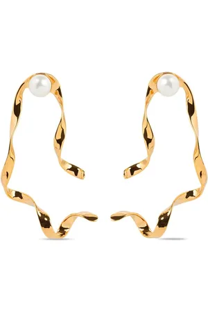 DRIES VAN NOTEN Pendientes con diseño ondulado