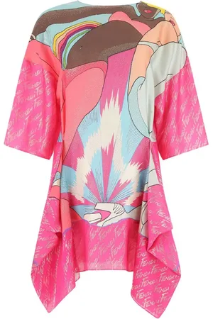 Fendi Vestido estilo camiseta con motivo gráfico