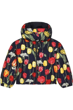 Dolce & Gabbana Plumífero con tulipán estampado