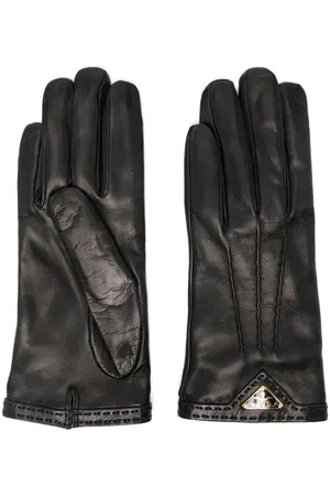 Prada Guantes con logo triangular