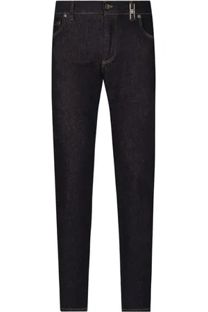 Dolce & Gabbana Vaqueros slim con placa del logo