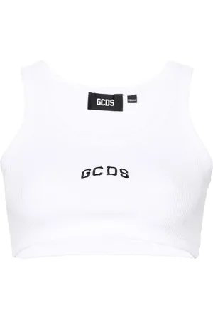 GCDS Top tipo sujetador con logo