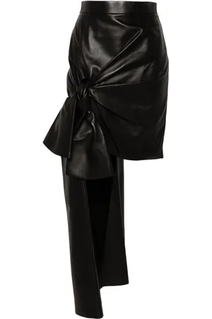 Alexander McQueen Minifalda drapeada