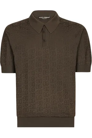 Dolce & Gabbana Polo con monograma en jacquard