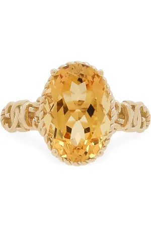 Dolce & Gabbana Anillo Anna en oro amarillo de 18 ct con citrino