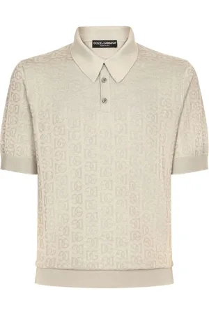Dolce & Gabbana Polo con monograma en jacquard