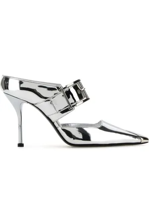 Alexander McQueen Mules Punk con hebilla de 90 mm