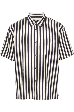 STUSSY Camisa Flat Bottom Stripe