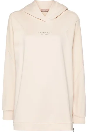 Twin-Set Sudadera con capucha y logo