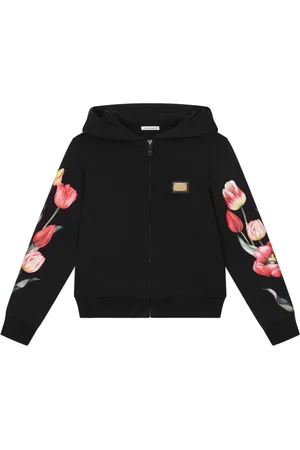 Dolce & Gabbana Sudadera con capucha y tulipán estampado