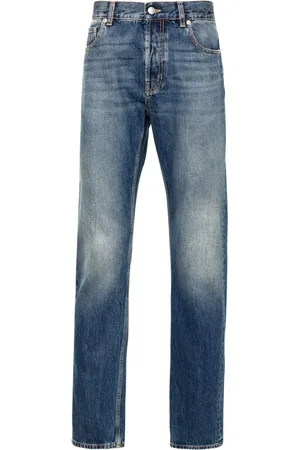 Alexander McQueen Vaqueros con logo estampado