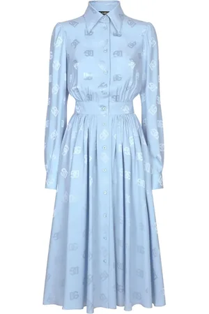Dolce & Gabbana Vestido camisero con monograma