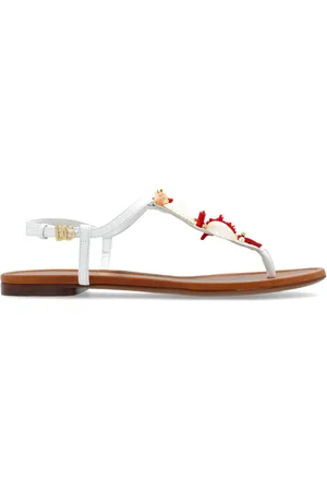 Dolce & Gabbana Sandalias con coral bordado