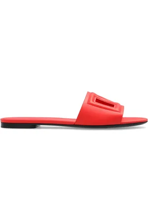 Dolce & Gabbana Sandalias de piel con logo DG