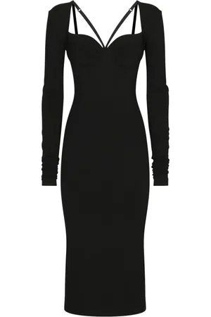 Dolce & Gabbana Vestido midi de manga larga