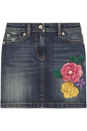Dolce & Gabbana Falda con bordado floral