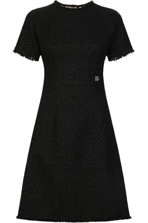 Dolce & Gabbana Vestido corto con aplique del logo