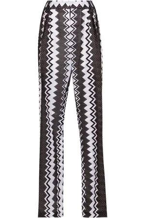 Missoni Pantalones con motivo en zigzag
