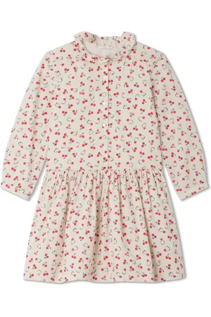 BONPOINT Vestido con cereza estampada