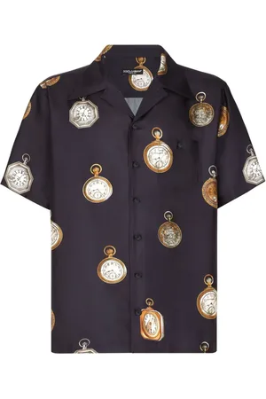 Dolce & Gabbana Camisa con motivo de reloj