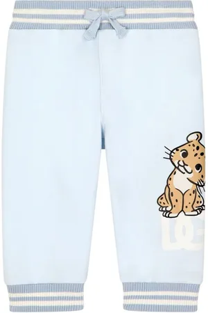 Dolce & Gabbana Pantalones joggers con logo estampado