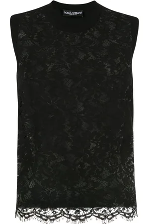 Dolce & Gabbana Top sin mangas con encaje