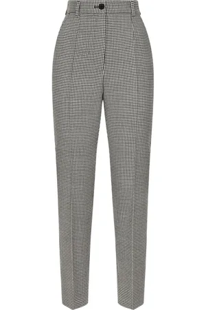 Dolce & Gabbana Pantalones con motivo pied de poule