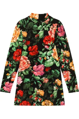 Dolce & Gabbana Vestido entrelazado con motivo floral