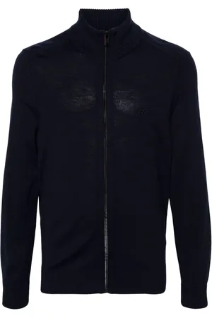 HUGO BOSS Cárdigan con logo bordado