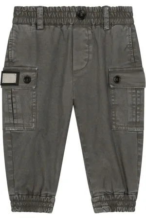 Dolce & Gabbana Pantalones cargo con placa del logo