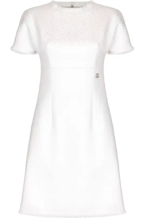 Dolce & Gabbana Vestido corto con aplique del logo