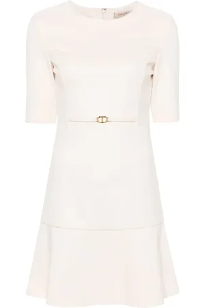 Twin-Set Vestido corto con cintura Oval-T