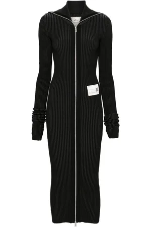 Maison Mihara Yasuhiro Vestido midi con logo
