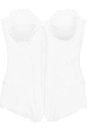 GIUSEPPE DI MORABITO Top estilo bustier con encaje floral