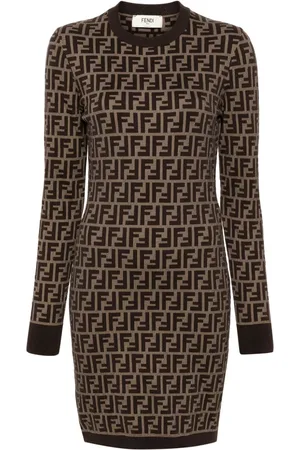 Fendi Vestido corto Zucca