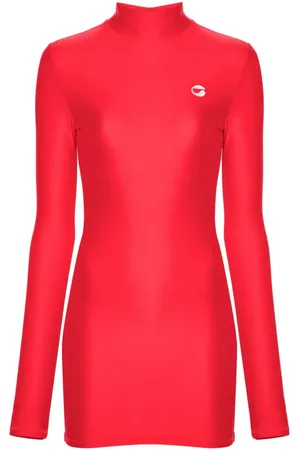 COPERNI Vestido corto con cuello alto