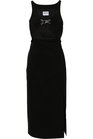 Moschino Vestido midi con gancho decorativo