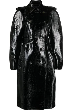 Sportmax Gabardina Faggi con efecto de piel de cocodrilo