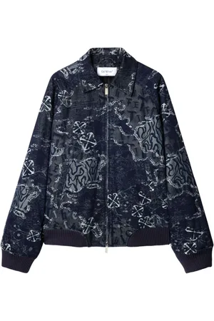 OFF-WHITE Chaqueta bómber con motivo en jacquard