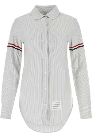 Thom Browne Camisa Oxford a rayas universitarias