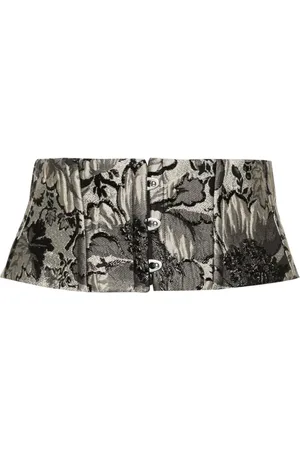 CARINE GILSON Corsé con brocado floral