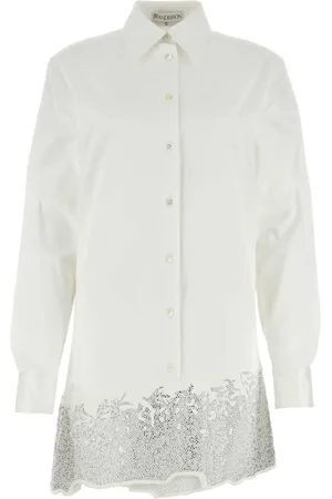 J.W.Anderson Vestido camisero con detalles de cristal