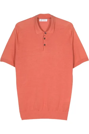 Brunello Cucinelli Polo de canalé fino
