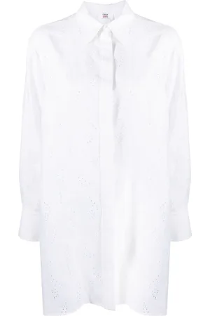 Chloé Vestido camisero con bordado inglés de x Eres Patricia