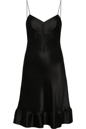 CARINE GILSON Slip dress plisado